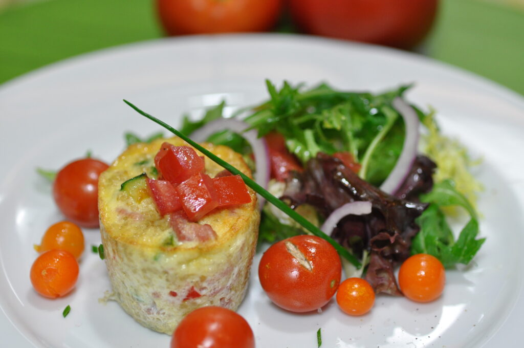 Baked Vegetables Egg Salad