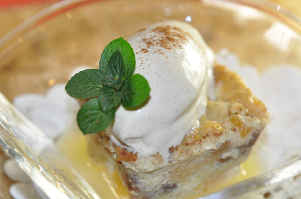 Bread Pudding, Eggnog Ice Cream